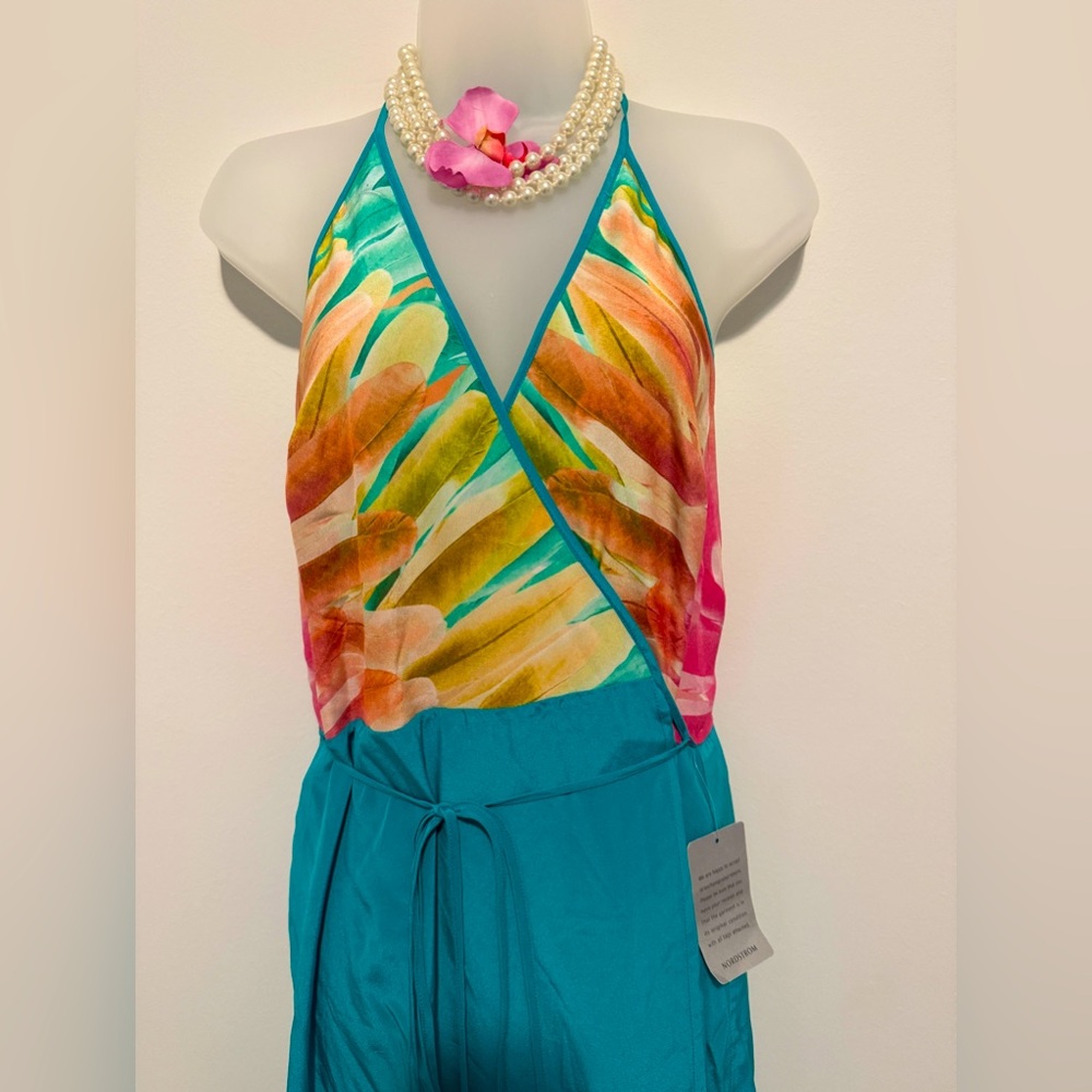 🌸🌸🌸NWT  Charlie Jade 100% silk gorgeous dress 👗 size M 🌺🌺
